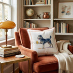 Poodle Lager Throw Pillow - Hillcroft Home