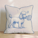 Poodle Pickleball Throw Pillow - Hillcroft Home