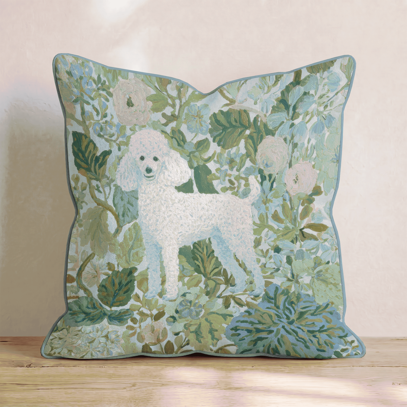 Poodle Power Throw Pillow - Hillcroft Home