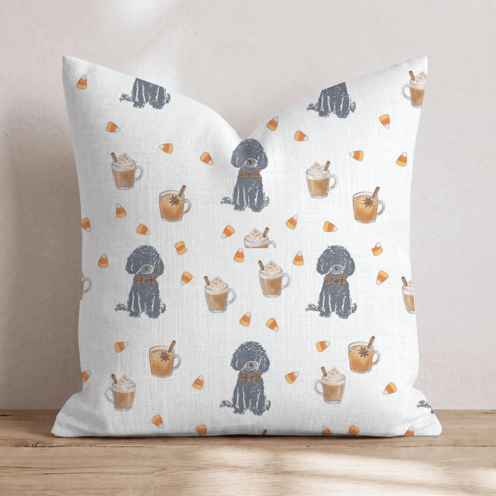 Poodle Sweet Treats Throw Pillow - Hillcroft Home