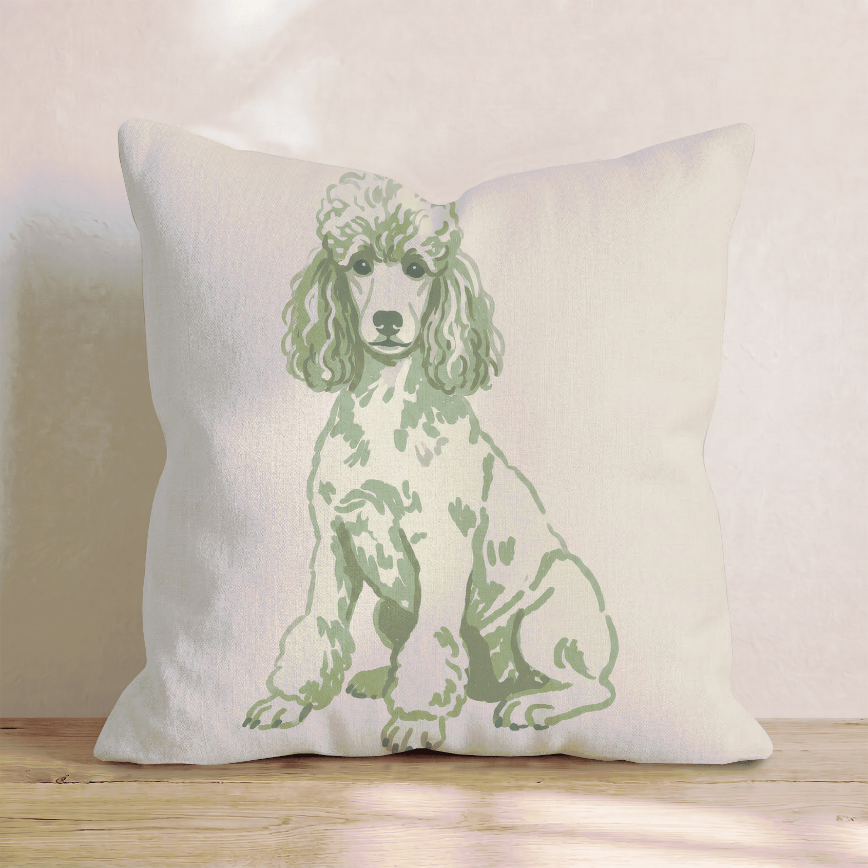 Poodle Throw Pillow - Hillcroft Home