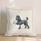 Poodle Tumbler Throw Pillow - Hillcroft Home