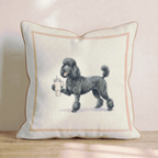 Poodle Tumbler Throw Pillow - Hillcroft Home