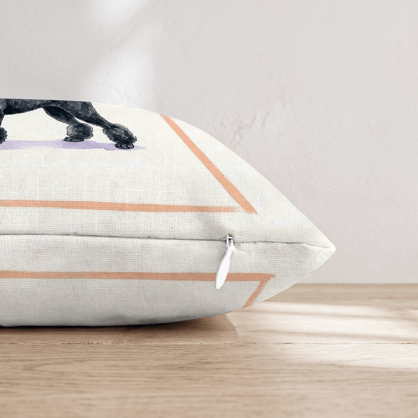 Poodle Tumbler Throw Pillow - Hillcroft Home