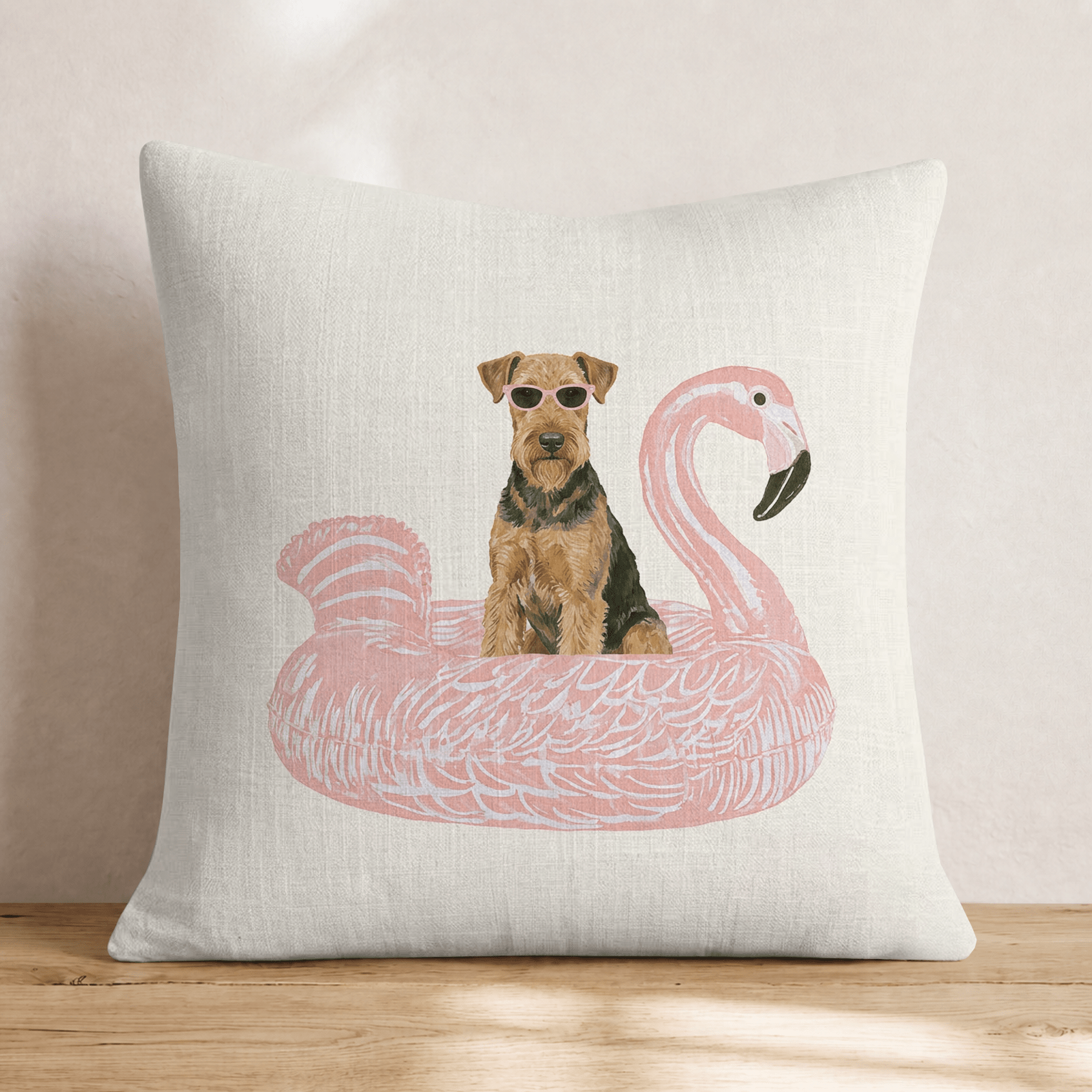 Pool Day Airdale Throw Pillow - Hillcroft Home
