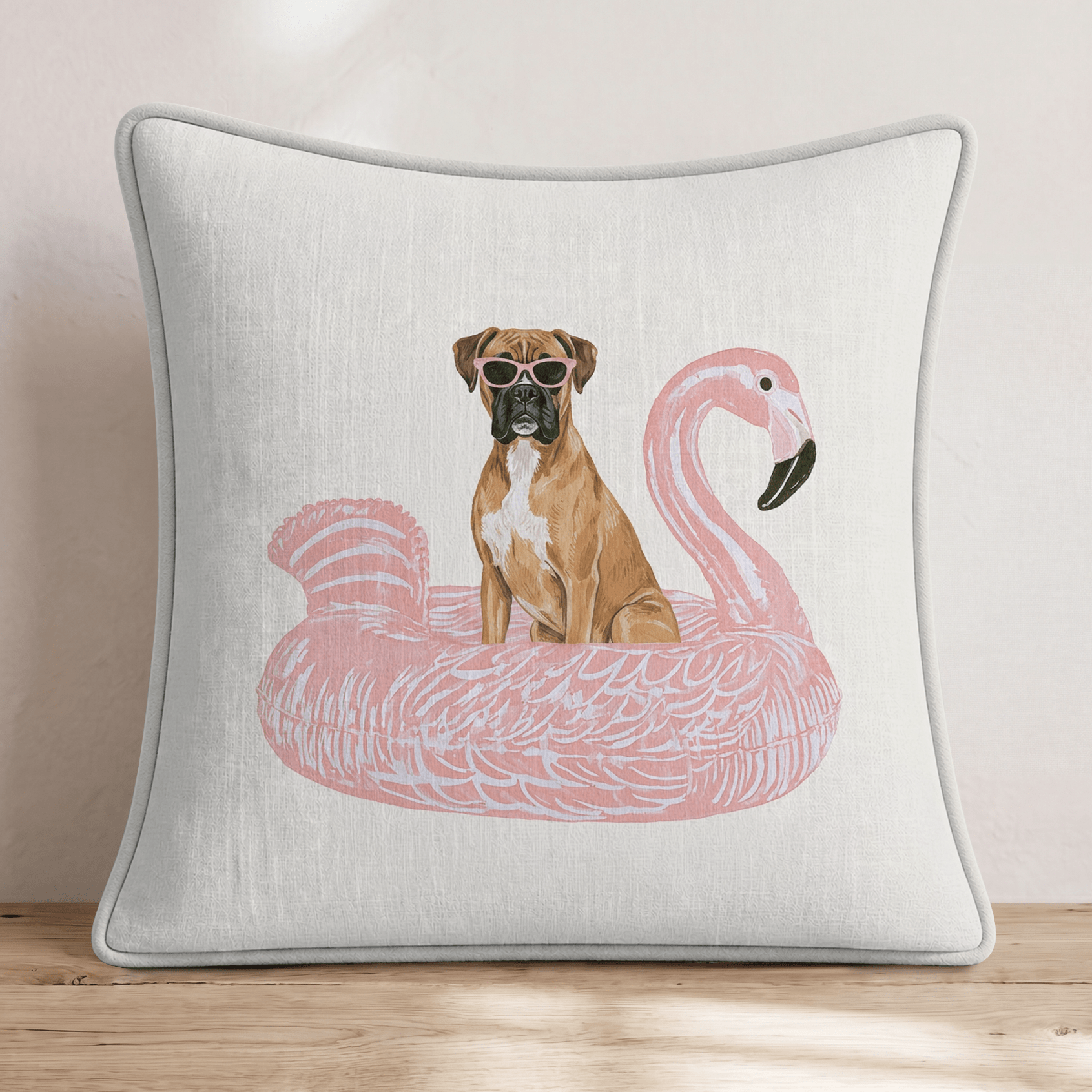 Pool Day Boxer Throw Pillow - Hillcroft Home
