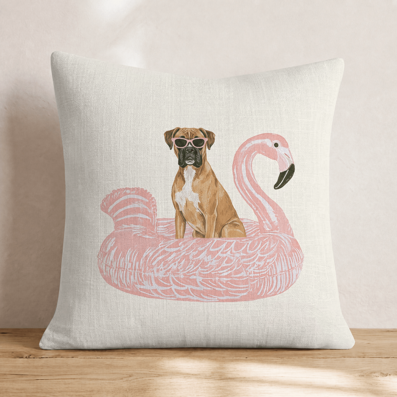 Pool Day Boxer Throw Pillow - Hillcroft Home