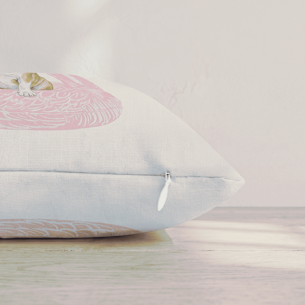 Pool Day Bulldog Throw Pillow throw pillow - Hillcroft Home