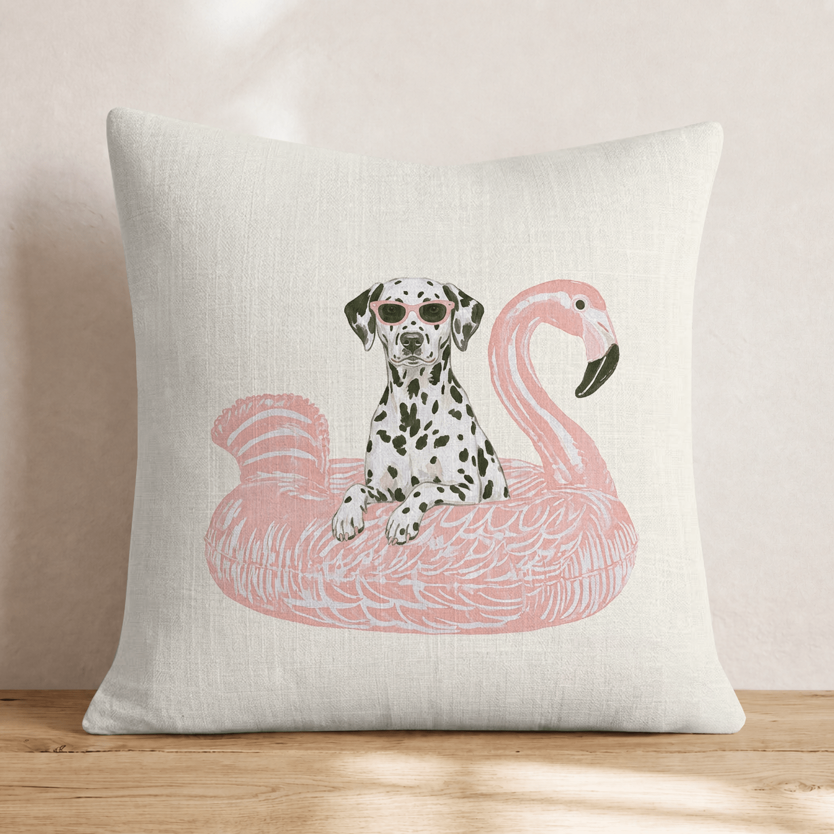 Pool Day Dalmation Throw Pillow - Hillcroft Home