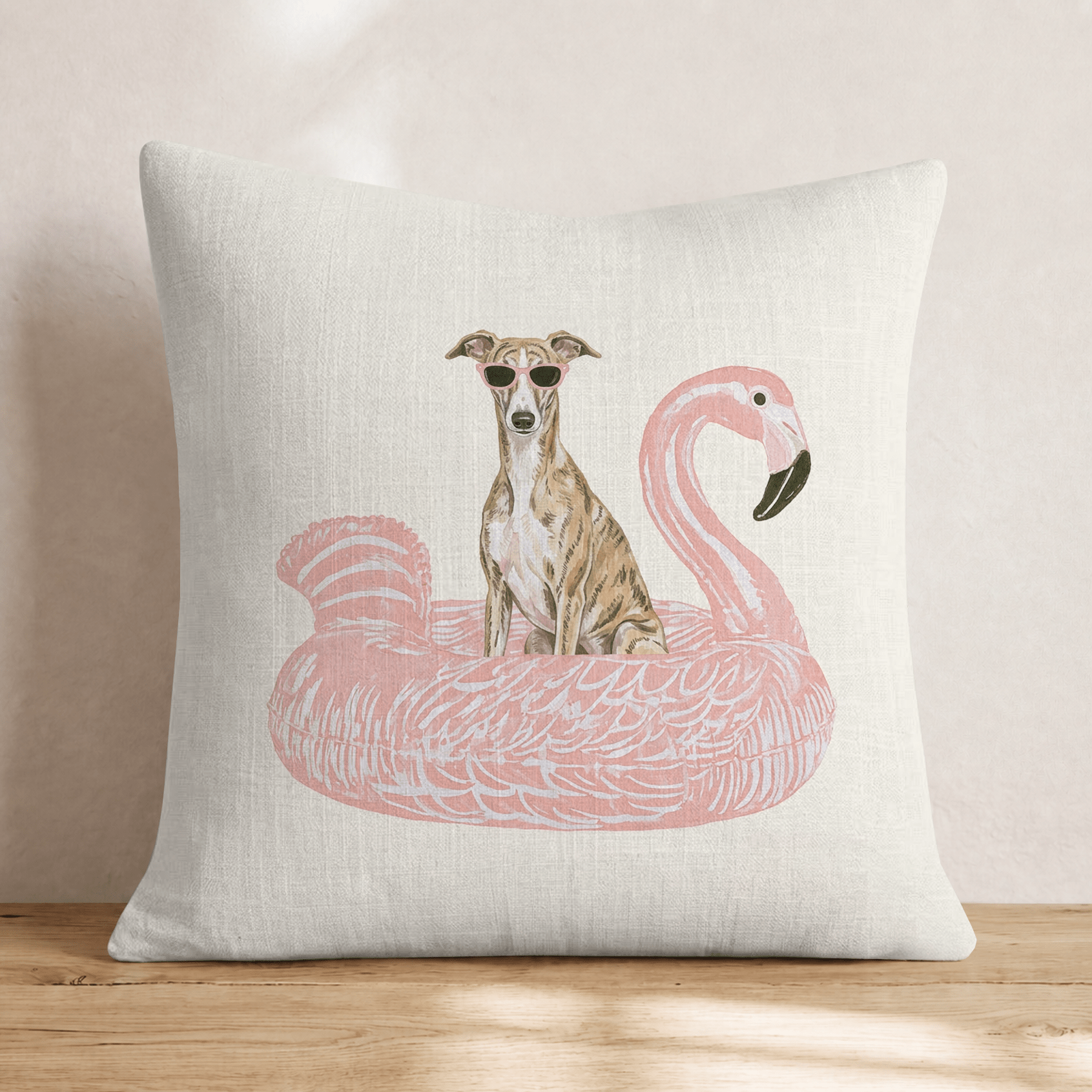 Pool Day Greyhound Throw Pillow - Hillcroft Home