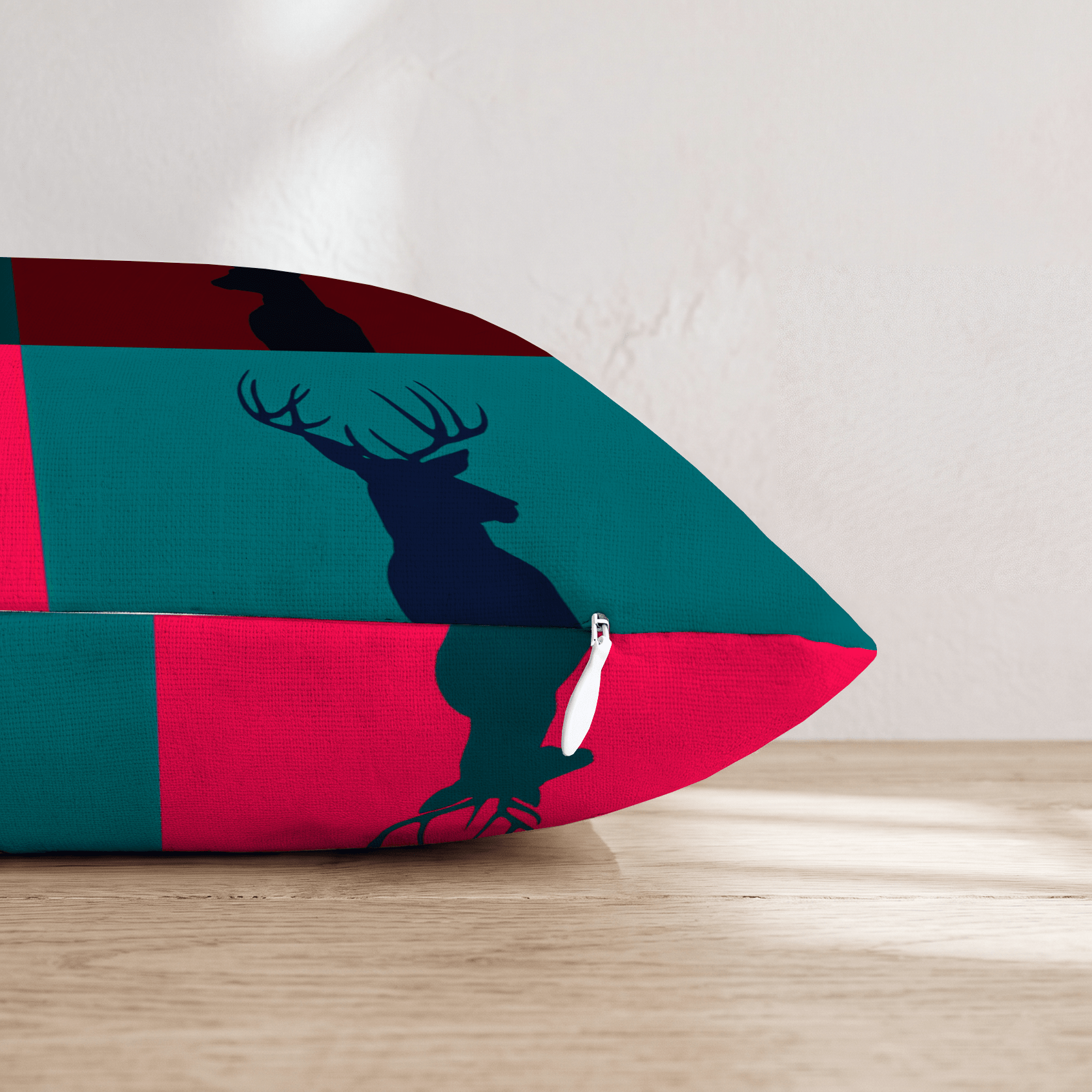 Pop Art Buck Throw Pillow - Hillcroft Home
