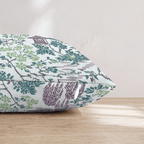 Porcelain Garden Purple Throw Pillow - Hillcroft Home