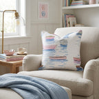 Positano Pink Boats Throw Pillow - Hillcroft Home