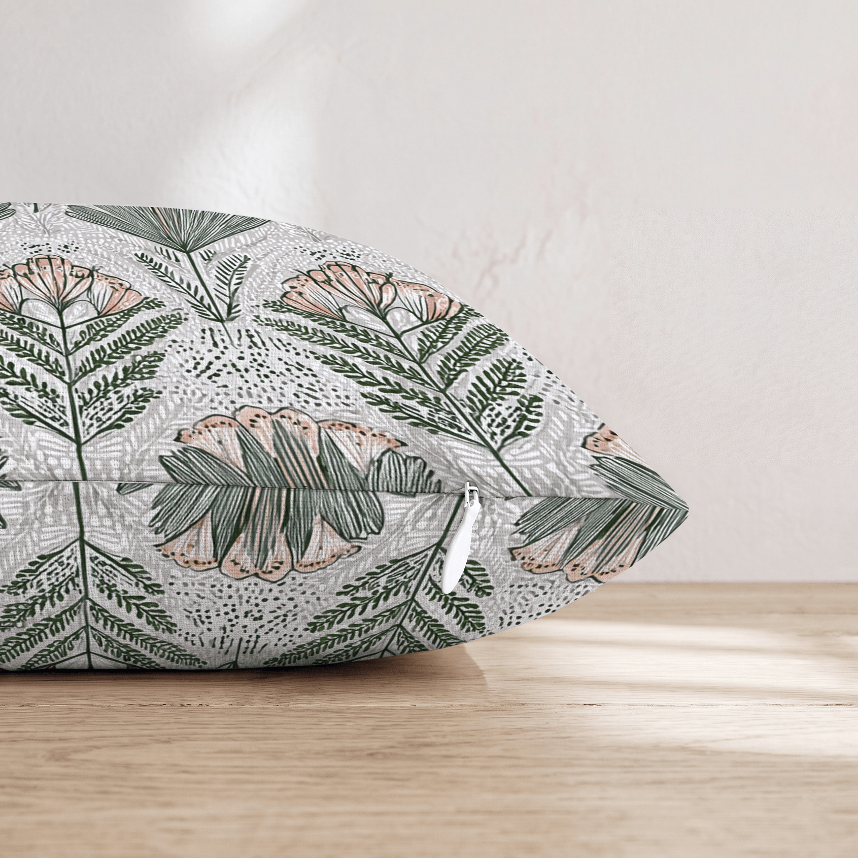 Postcard Bloom Throw Pillow - Hillcroft Home
