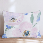 Postmark Rose Throw Pillow - Hillcroft Home