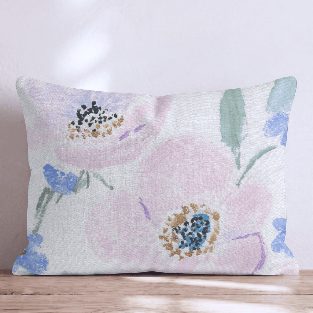 Postmark Rose Throw Pillow - Hillcroft Home