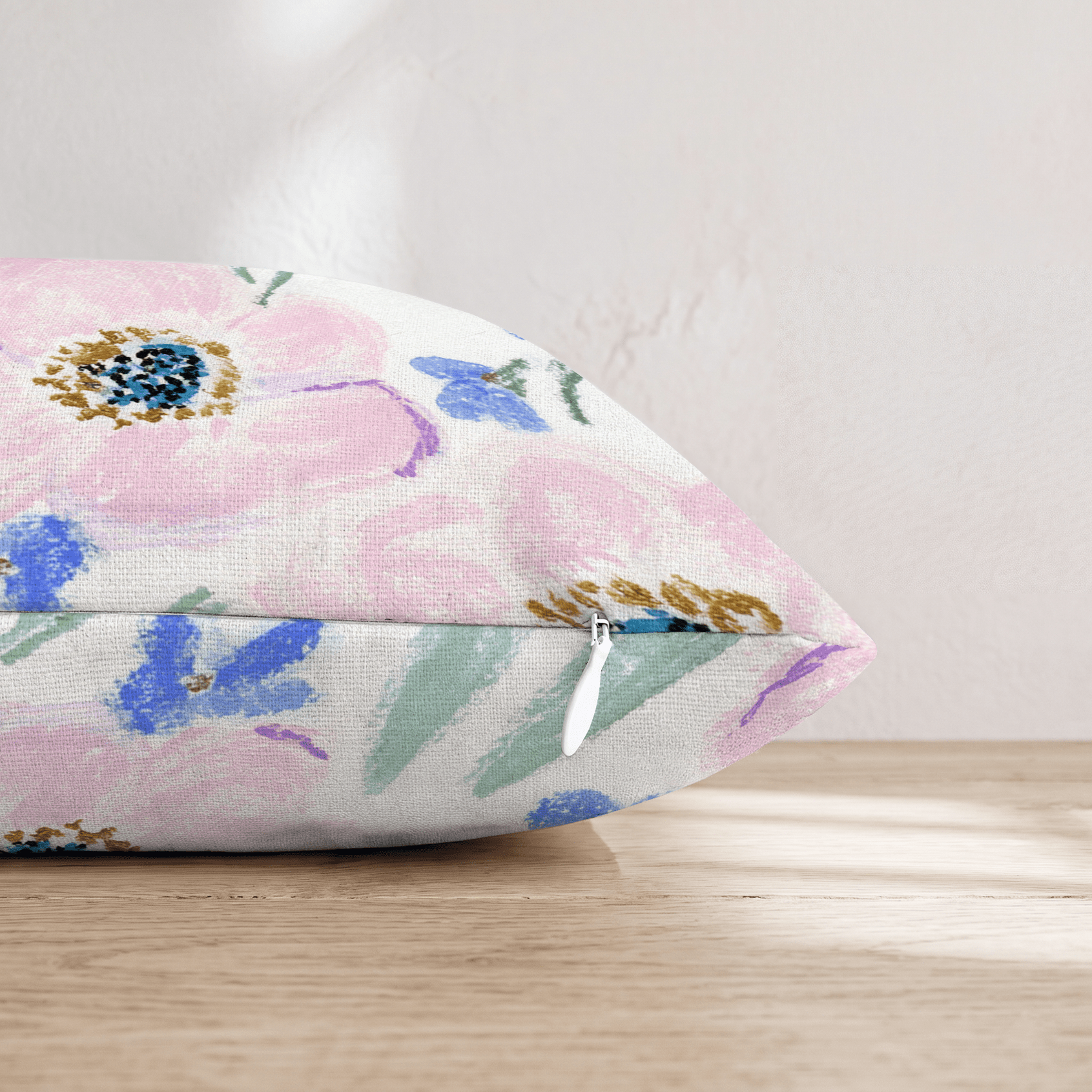 Postmark Rose Throw Pillow - Hillcroft Home