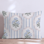Posy Cornflower Throw Pillow throw pillow - Hillcroft Home