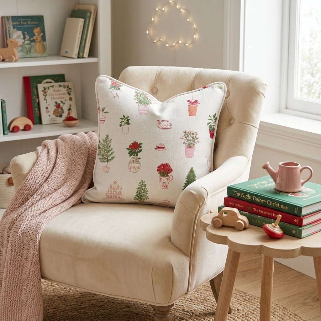 Potted and Merry Throw Pillow - Hillcroft Home