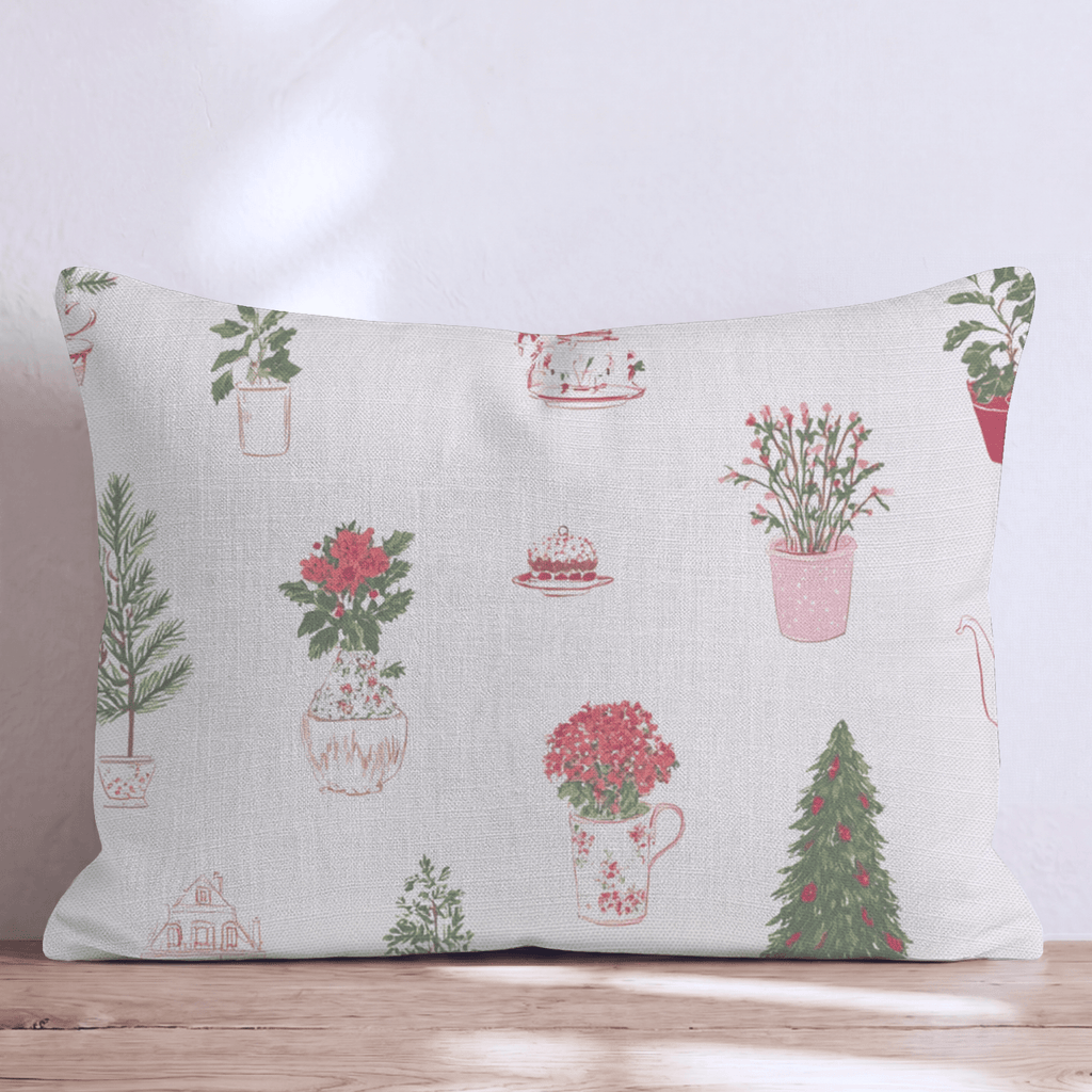 Potted and Merry Throw Pillow - Hillcroft Home