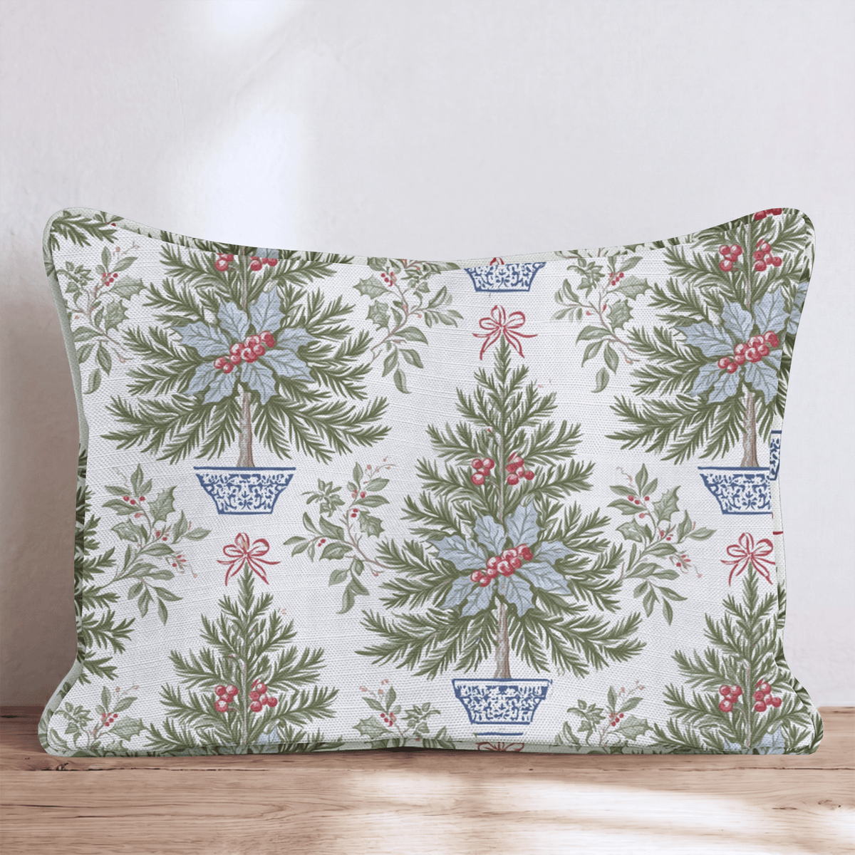 Potted Pines Throw Pillow throw pillow - Hillcroft Home