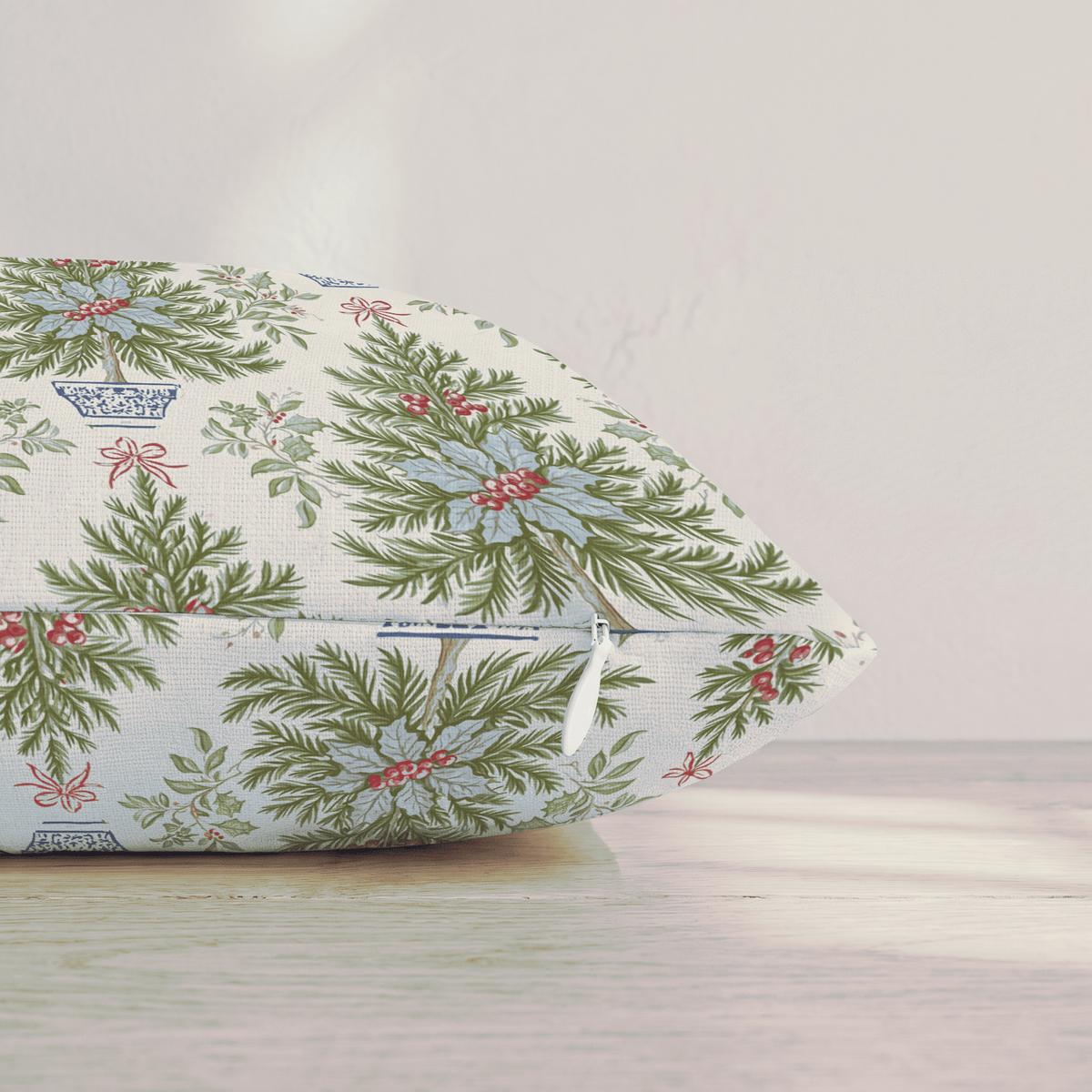 Potted Pines Throw Pillow throw pillow - Hillcroft Home