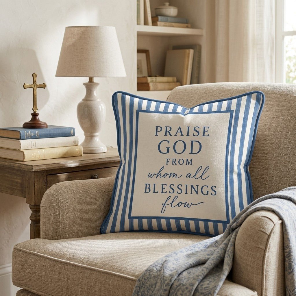 Praise God Throw Pillow - Hillcroft Home