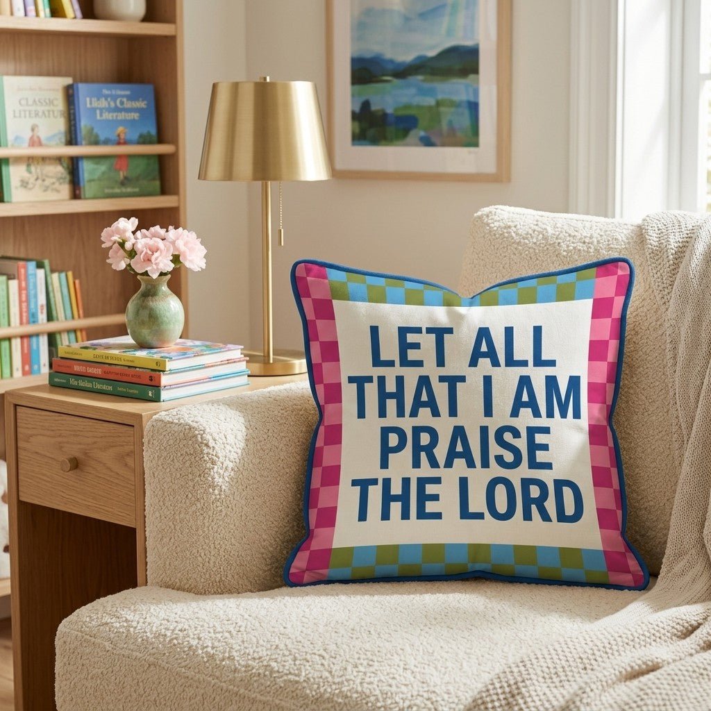 Praise the Lord Throw Pillow - Hillcroft Home