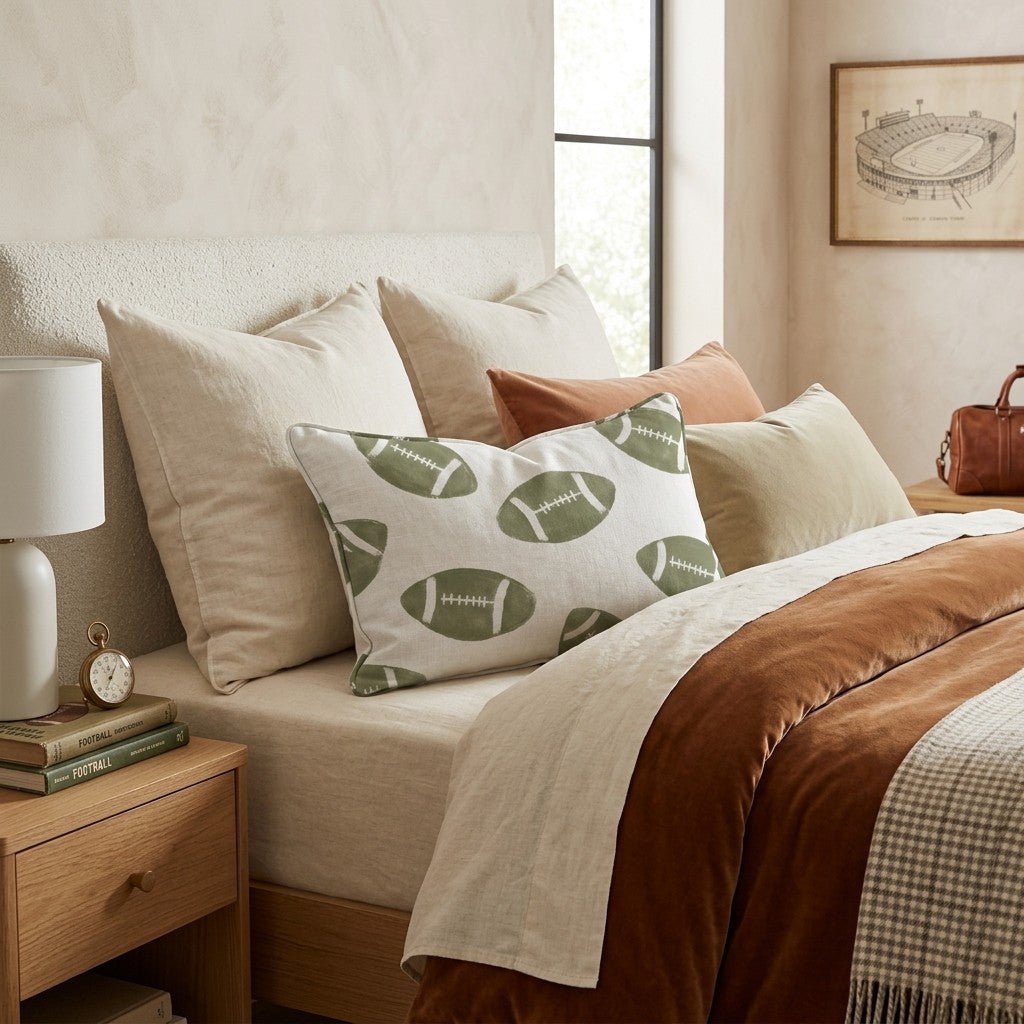 Pre-Season Green Throw Pillow - Hillcroft Home