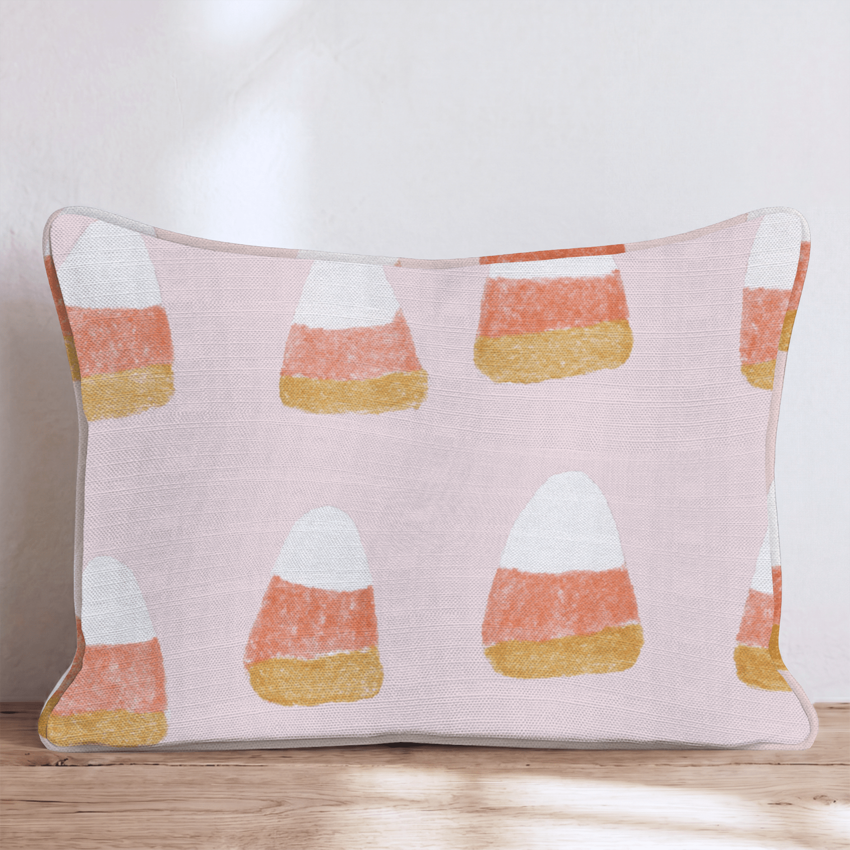 Preppy Candycorn Throw Pillow - Hillcroft Home