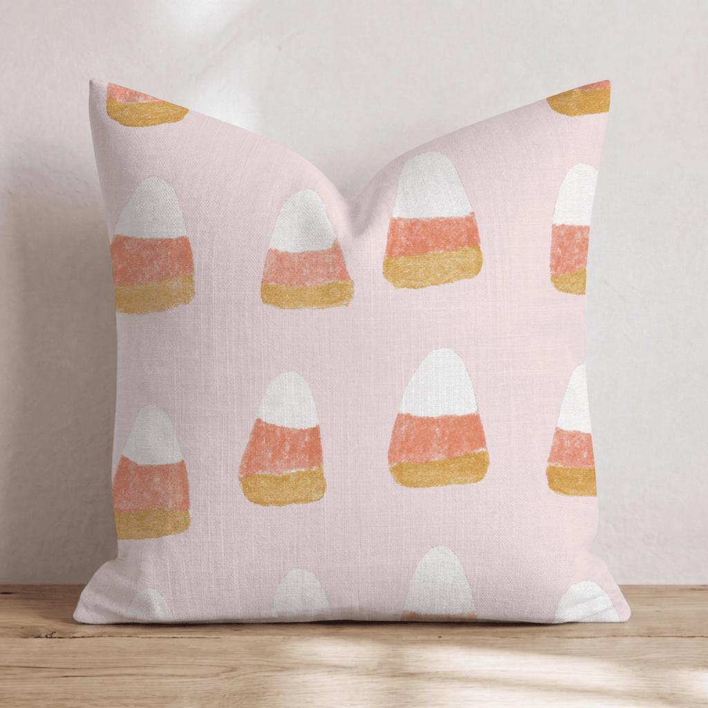 Preppy Candycorn Throw Pillow - Hillcroft Home