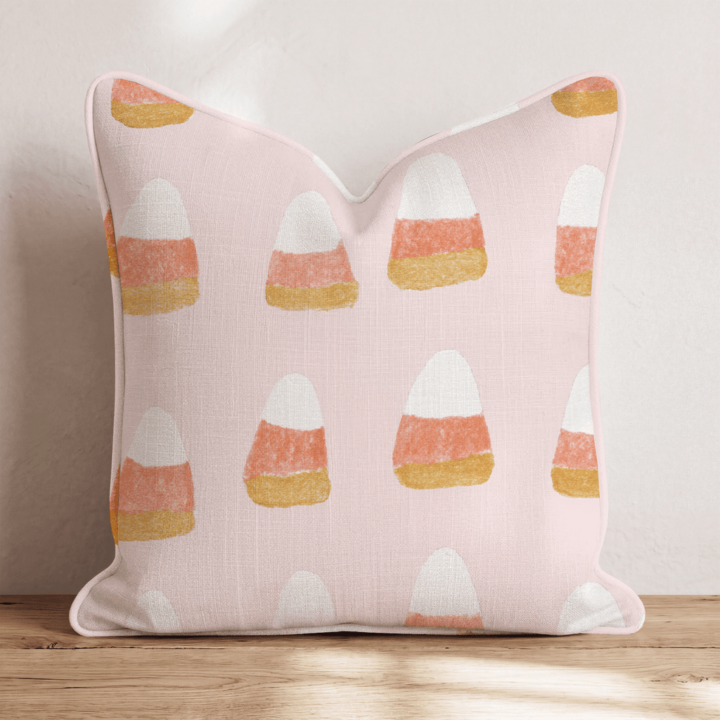Preppy Candycorn Throw Pillow - Hillcroft Home