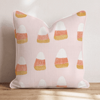 Preppy Candycorn Throw Pillow - Hillcroft Home