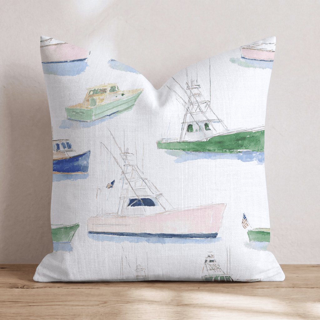 Preppy Fleet Throw Pillow - Hillcroft Home