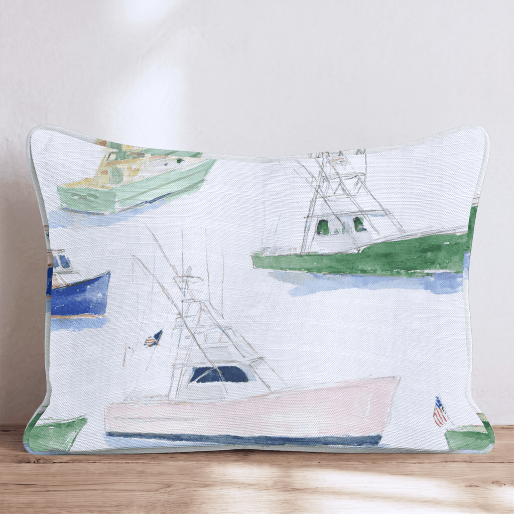 Preppy Fleet Throw Pillow - Hillcroft Home