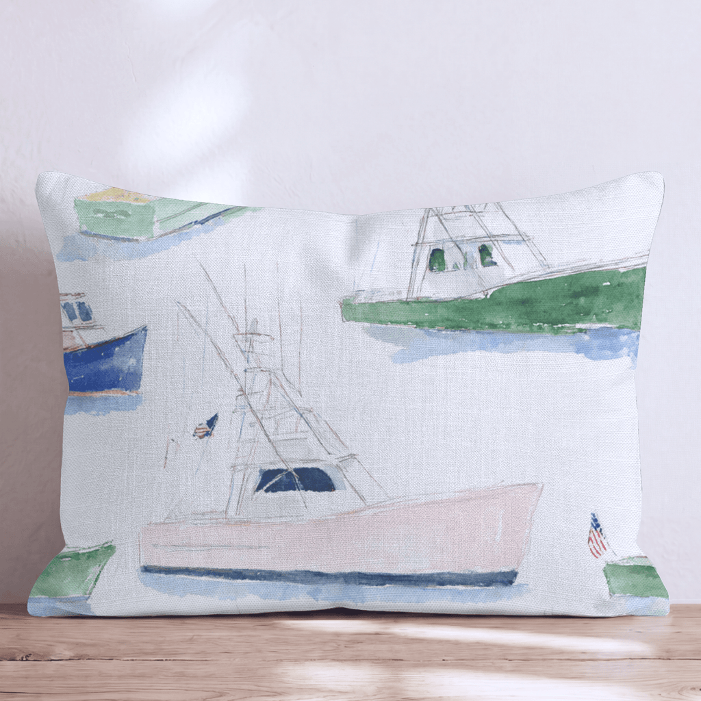 Preppy Fleet Throw Pillow - Hillcroft Home