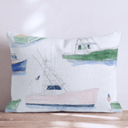 Preppy Fleet Throw Pillow - Hillcroft Home