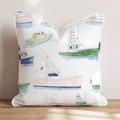 Preppy Fleet Throw Pillow - Hillcroft Home