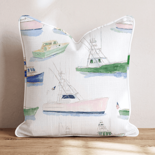 Preppy Fleet Throw Pillow - Hillcroft Home