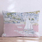 Preppy In Paris Throw Pillow - Hillcroft Home