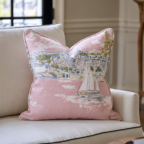 Preppy In Paris Throw Pillow throw pillow - Hillcroft Home