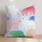 Preppy Polar Throw Pillow - Hillcroft Home