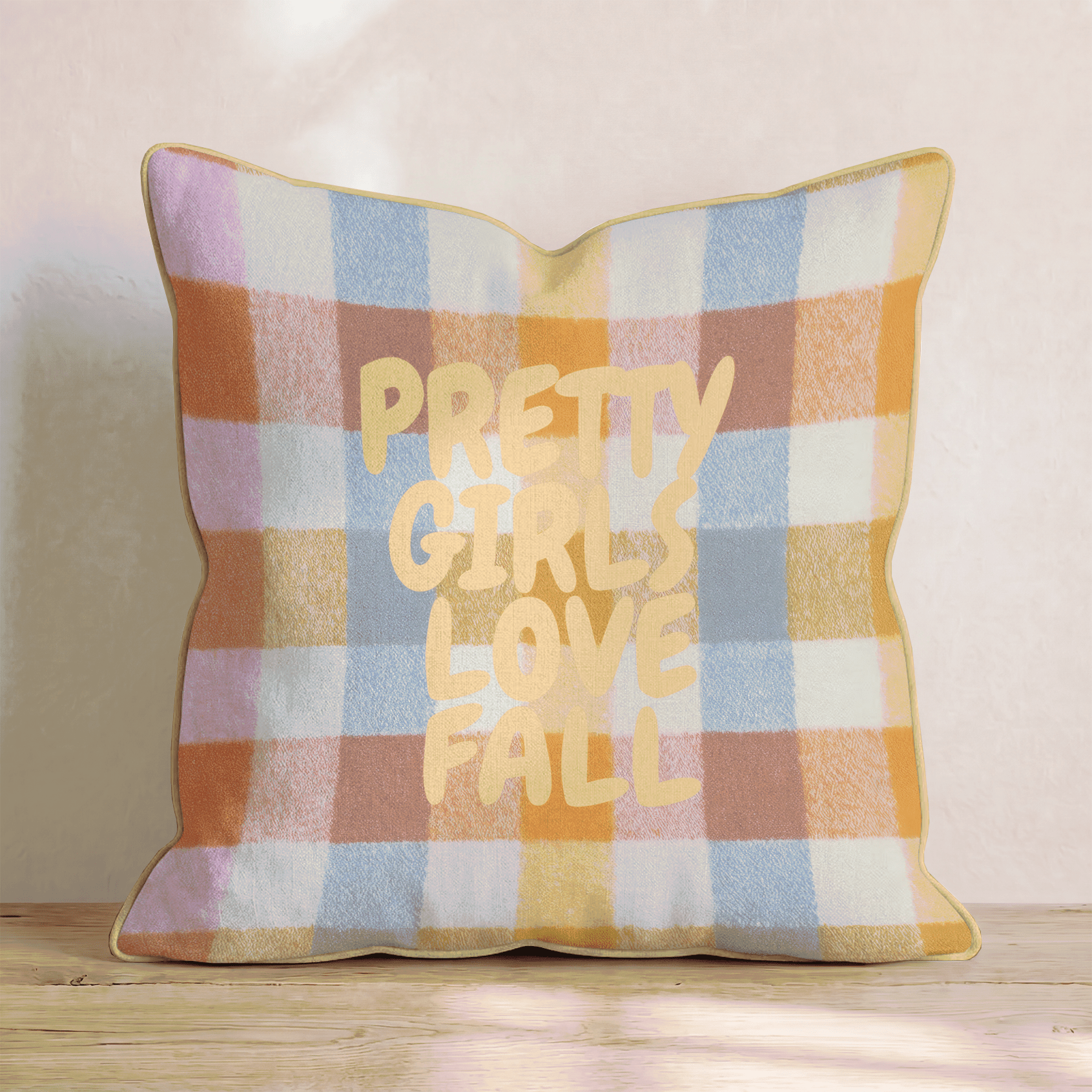 Pretty Girls Love Fall Throw Pillow - Hillcroft Home