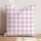 Pretty in Pink Gingham Throw Pillow - Hillcroft Home