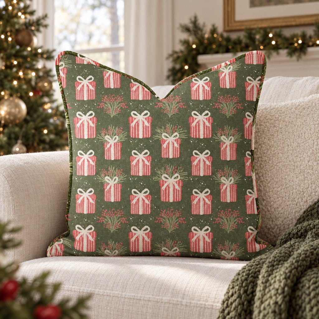 Pretty Little Packages Throw Pillow throw pillow - Hillcroft Home