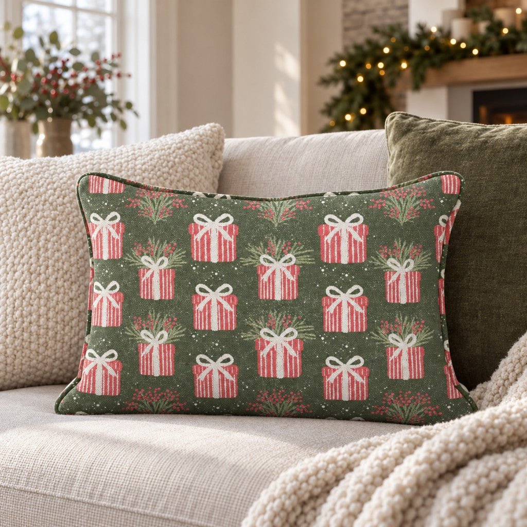 Pretty Little Packages Throw Pillow throw pillow - Hillcroft Home