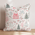 Pretty Pagoda Pink Throw Pillow - Hillcroft Home