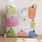 Pretty Pumpkins Throw Pillow - Hillcroft Home
