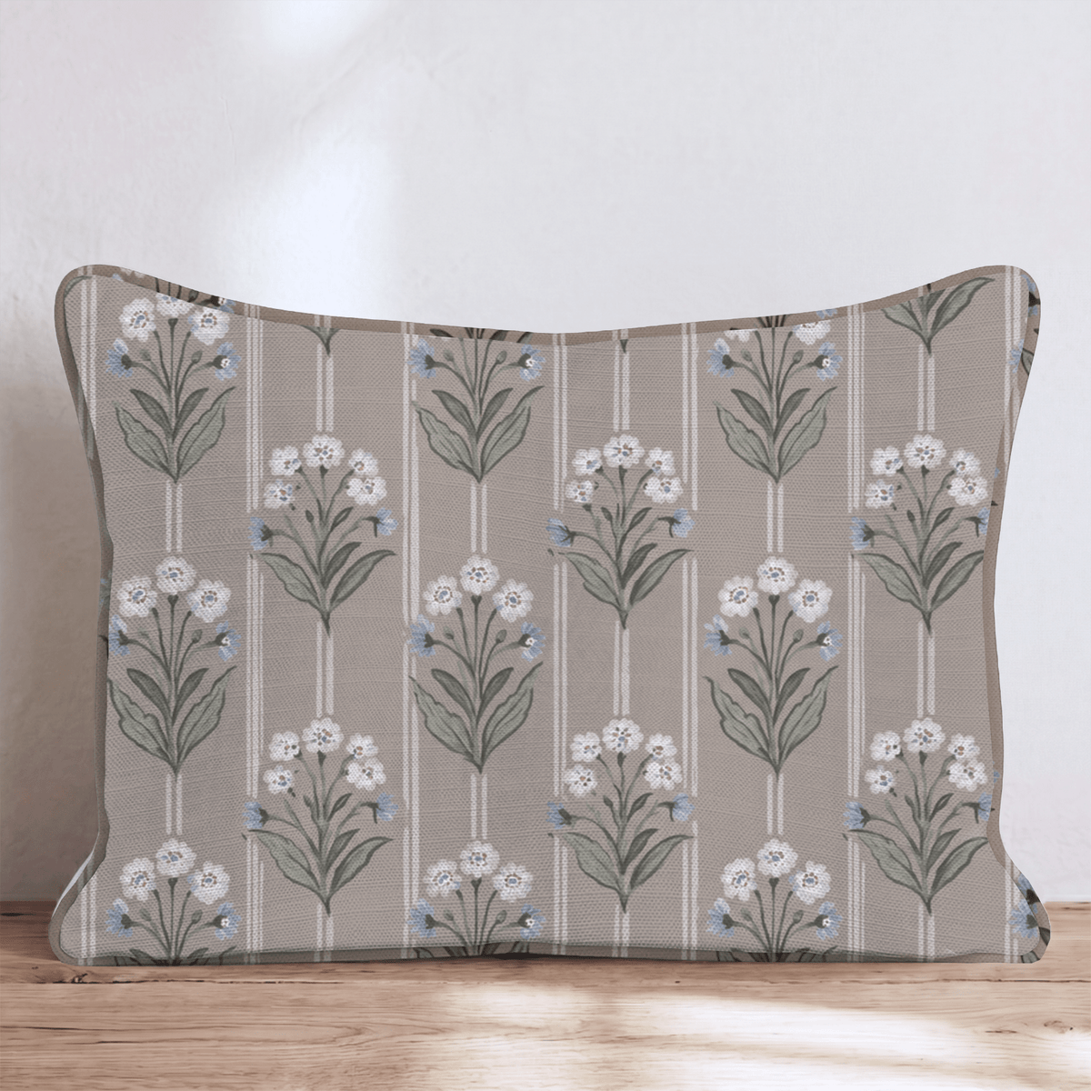 Primrose Driftwood Throw Pillow throw pillow - Hillcroft Home