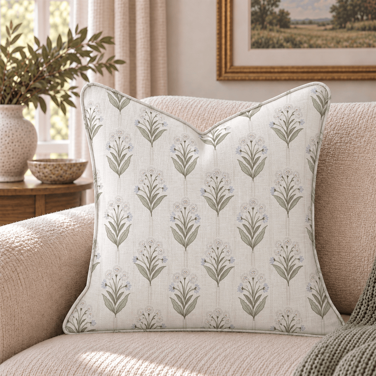 Primrose Meadow Throw Pillow throw pillow - Hillcroft Home